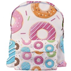 Colored Doughnuts Pattern Giant Full Print Backpack by Bigfootshirtshop