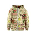 Colored Afternoon Tea Pattern Kids  Zipper Hoodie View1