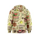 Colored Afternoon Tea Pattern Kids  Zipper Hoodie View2