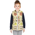 Colored Afternoon Tea Pattern Kid s Puffer Vest View1