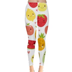 Happy Fruits Pattern Leggings  by Bigfootshirtshop