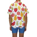 Happy Fruits Pattern Kids  Short Sleeve Swimwear View2