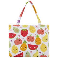 Happy Fruits Pattern Mini Tote Bag by Bigfootshirtshop