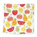 Happy Fruits Pattern Square Tapestry (Large) View1