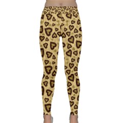 Leopard Heart 01 Classic Yoga Leggings by jumpercat