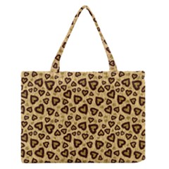 Leopard Heart 01 Zipper Medium Tote Bag by jumpercat