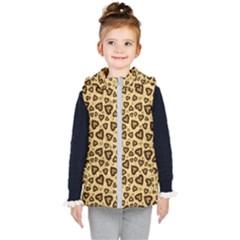 Leopard Heart 01 Kid s Puffer Vest by jumpercat