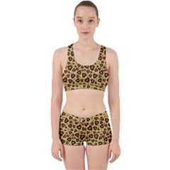 Leopard Heart 01 Work It Out Sports Bra Set by jumpercat