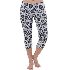 Leopard Heart 02 Capri Yoga Leggings by jumpercat