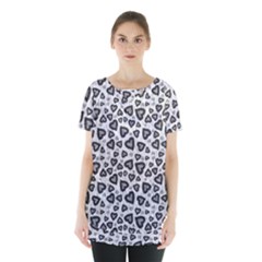 Leopard Heart 02 Skirt Hem Sports Top by jumpercat