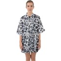 Leopard Heart 02 Quarter Sleeve Kimono Robe View1