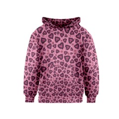 Leopard Heart 03 Kids  Pullover Hoodie by jumpercat