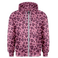 Leopard Heart 03 Men s Zipper Hoodie by jumpercat