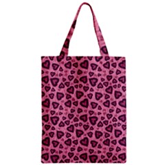 Leopard Heart 03 Zipper Classic Tote Bag by jumpercat