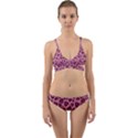 Leopard Heart 03 Wrap Around Bikini Set View1