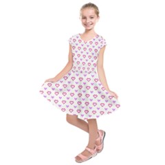 Pixel Hearts Kids  Short Sleeve Dress by jumpercat