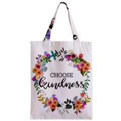 Choose Kidness Zipper Classic Tote Bag by SweetLittlePrint