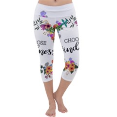 Choose Kidness Capri Yoga Leggings by SweetLittlePrint