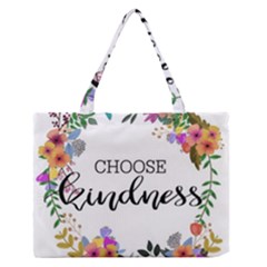 Choose Kidness Zipper Medium Tote Bag by SweetLittlePrint