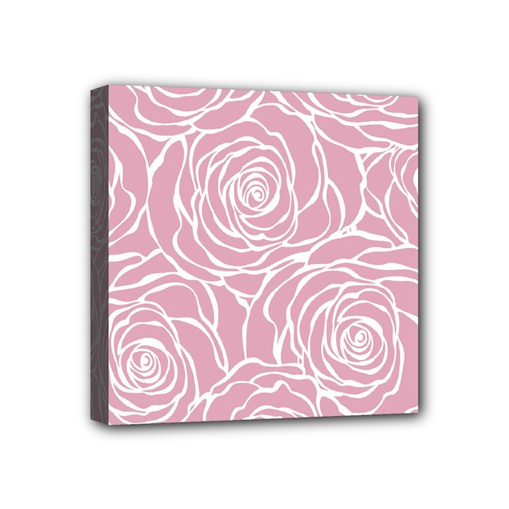 pink peonies Mini Canvas 4  x 4 