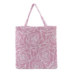 Pink Peonies Grocery Tote Bag by NouveauDesign