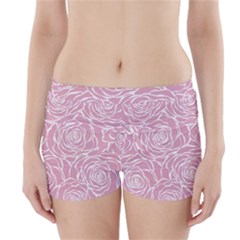 Pink Peonies Boyleg Bikini Wrap Bottoms by NouveauDesign