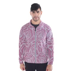 Pink Peonies Wind Breaker (men) by NouveauDesign