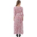 pink peonies Button Up Boho Maxi Dress View2