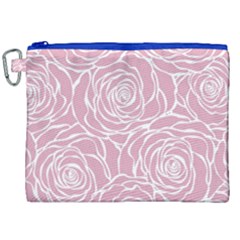 Pink Peonies Canvas Cosmetic Bag (xxl) by NouveauDesign