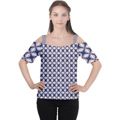 Kaleidoscope Tiles Cutout Shoulder Tee