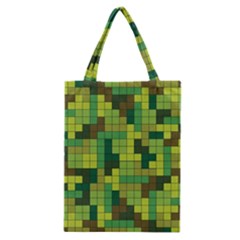 Tetris Camouflage Forest Classic Tote Bag by jumpercat