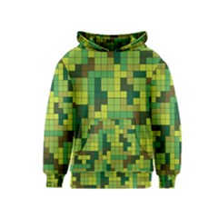 Tetris Camouflage Forest Kids  Pullover Hoodie