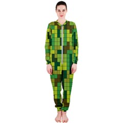 Tetris Camouflage Forest Onepiece Jumpsuit (ladies) 