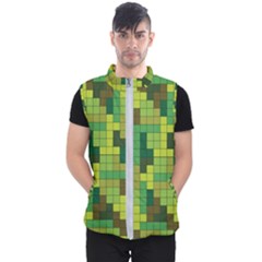 Tetris Camouflage Forest Men s Puffer Vest