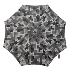 Tetris Camouflage Urban Hook Handle Umbrellas (medium) by jumpercat