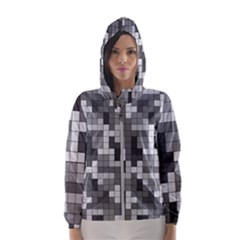 Tetris Camouflage Urban Hooded Wind Breaker (women)