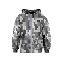 Tetris Camouflage Urban Kids  Zipper Hoodie