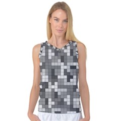 Tetris Camouflage Urban Women s Basketball Tank Top by jumpercat