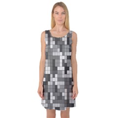 Tetris Camouflage Urban Sleeveless Satin Nightdress by jumpercat