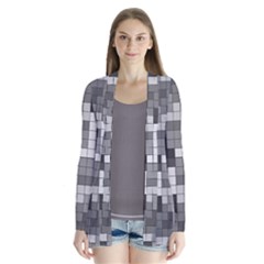 Tetris Camouflage Urban Drape Collar Cardigan by jumpercat