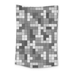 Tetris Camouflage Urban Small Tapestry