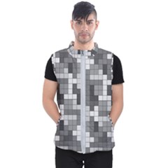 Tetris Camouflage Urban Men s Puffer Vest