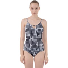 Tetris Camouflage Urban Cut Out Top Tankini Set by jumpercat