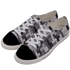 Tetris Camouflage Urban Women s Low Top Canvas Sneakers by jumpercat