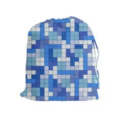 Tetris Camouflage Marine Drawstring Pouches (extra Large) by jumpercat