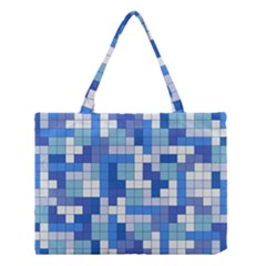 Tetris Camouflage Marine Medium Tote Bag by jumpercat