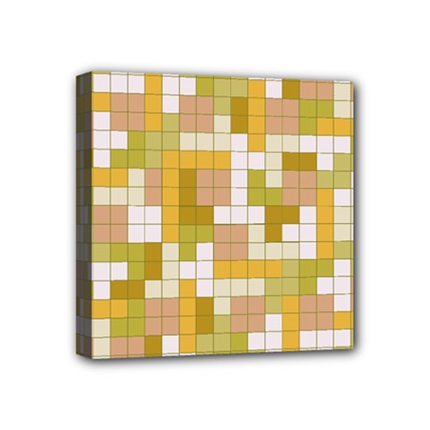 Tetris Camouflage Desert Mini Canvas 4  X 4  by jumpercat