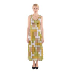 Tetris Camouflage Desert Sleeveless Maxi Dress by jumpercat