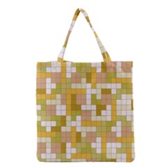 Tetris Camouflage Desert Grocery Tote Bag by jumpercat