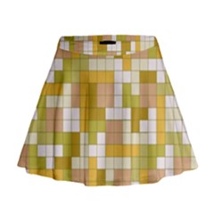 Tetris Camouflage Desert Mini Flare Skirt by jumpercat